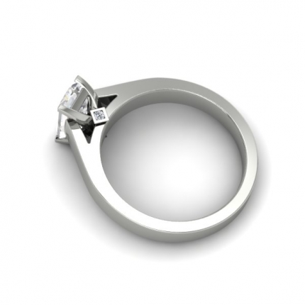 Emerald Custom Design Emerald Diamond Ring in Platinum 950 AU